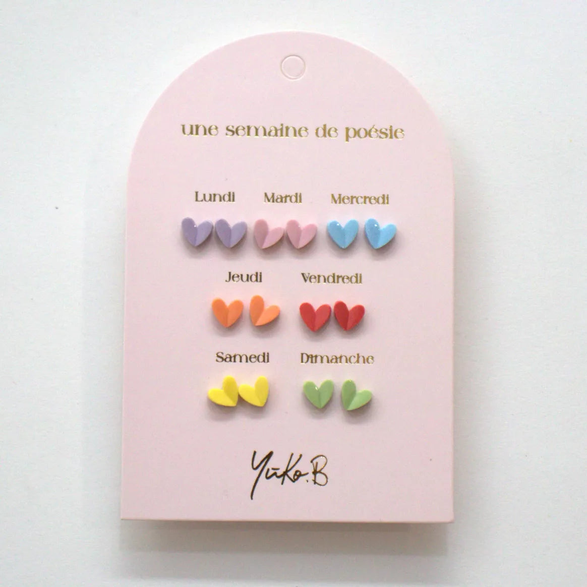 Oorbellen • Hartjes (7 paar)