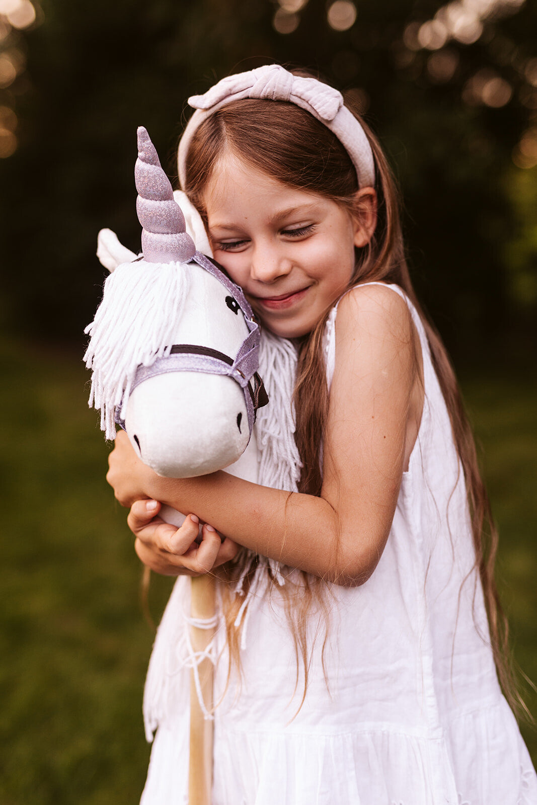 Unicorn Hoorn En Halter Lila (ZONDER stokpaard enkel halter)