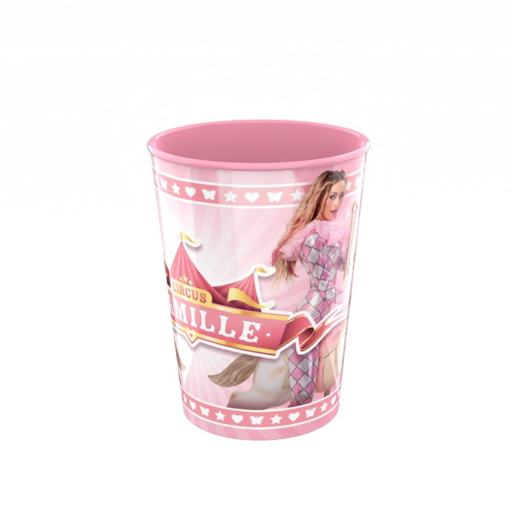 roze drinkbeker camille circus