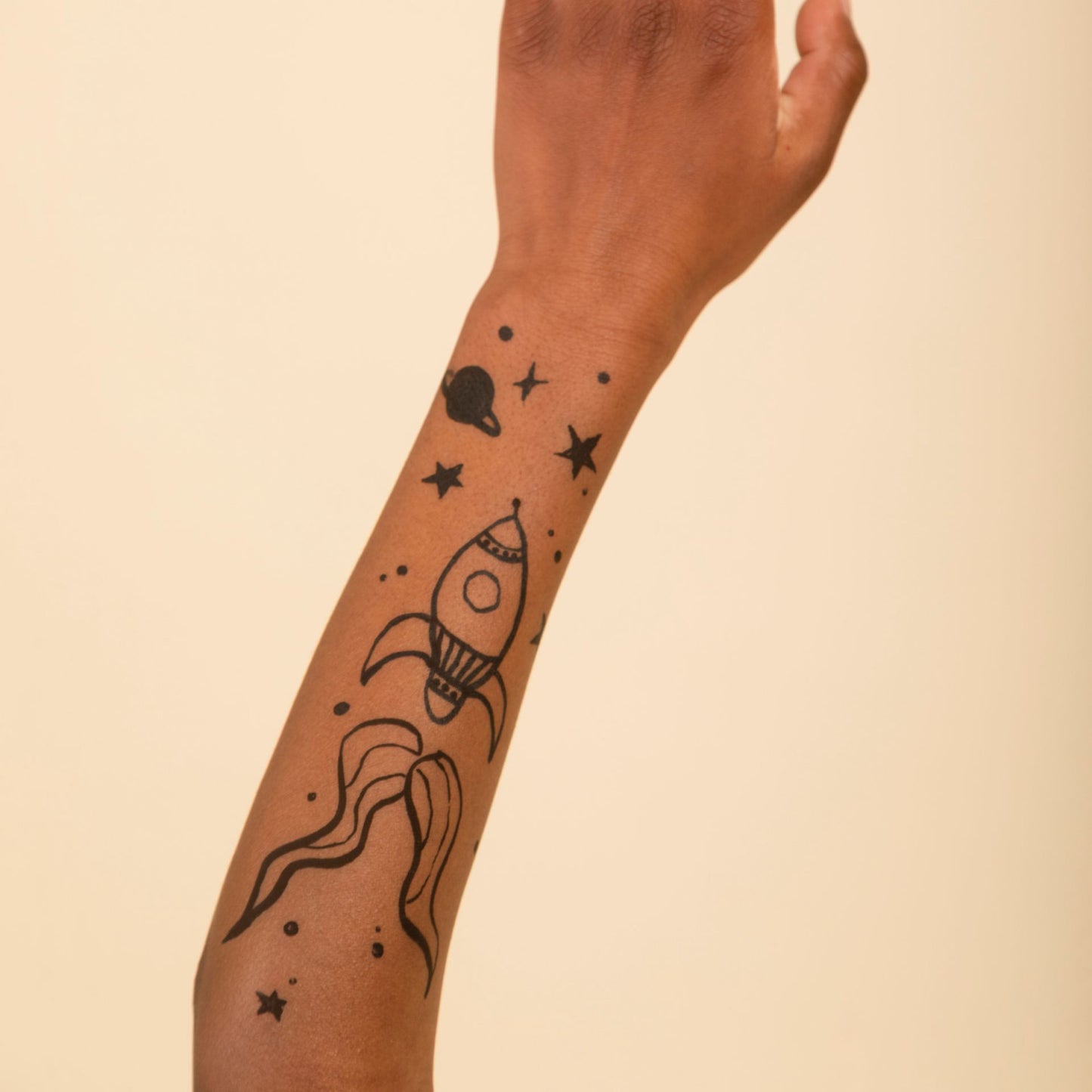 Tattoopen Set • Bruin • Zwart • Wit