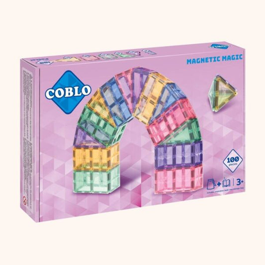 Magnetische Bouwblokken • Pastel • 100 Stuks