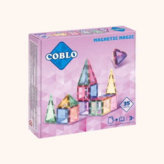 Magnetische Bouwblokken • Pastel • 35 Stuks