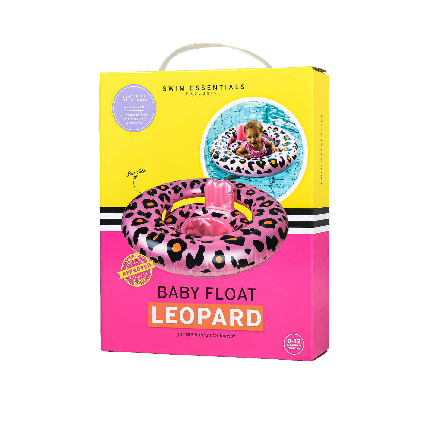 Baby Float • Panterprint Rosé Goud • 0-1 jaar