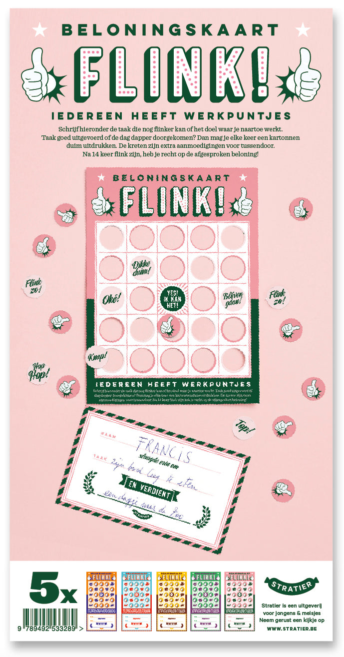 Beloningskaarten • Flink! (5 stuks)