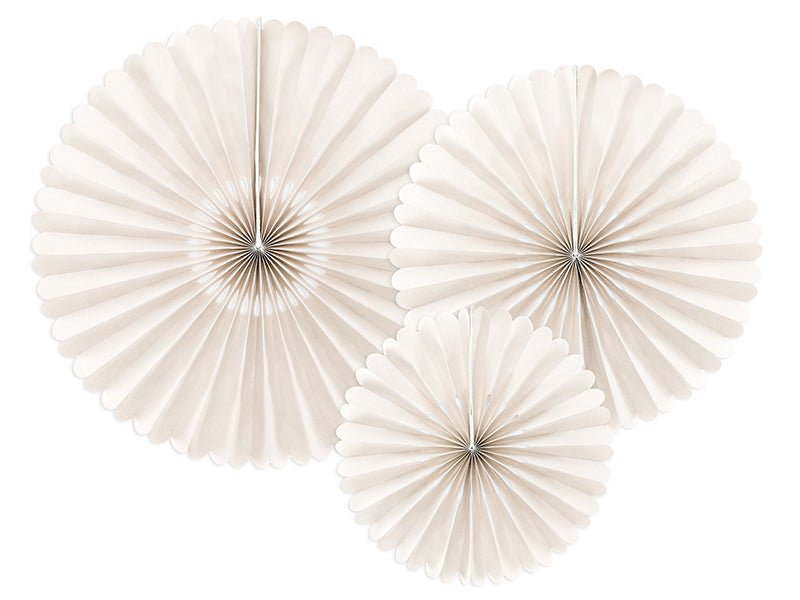 Papieren Waaiers • Beige (3 stuks)