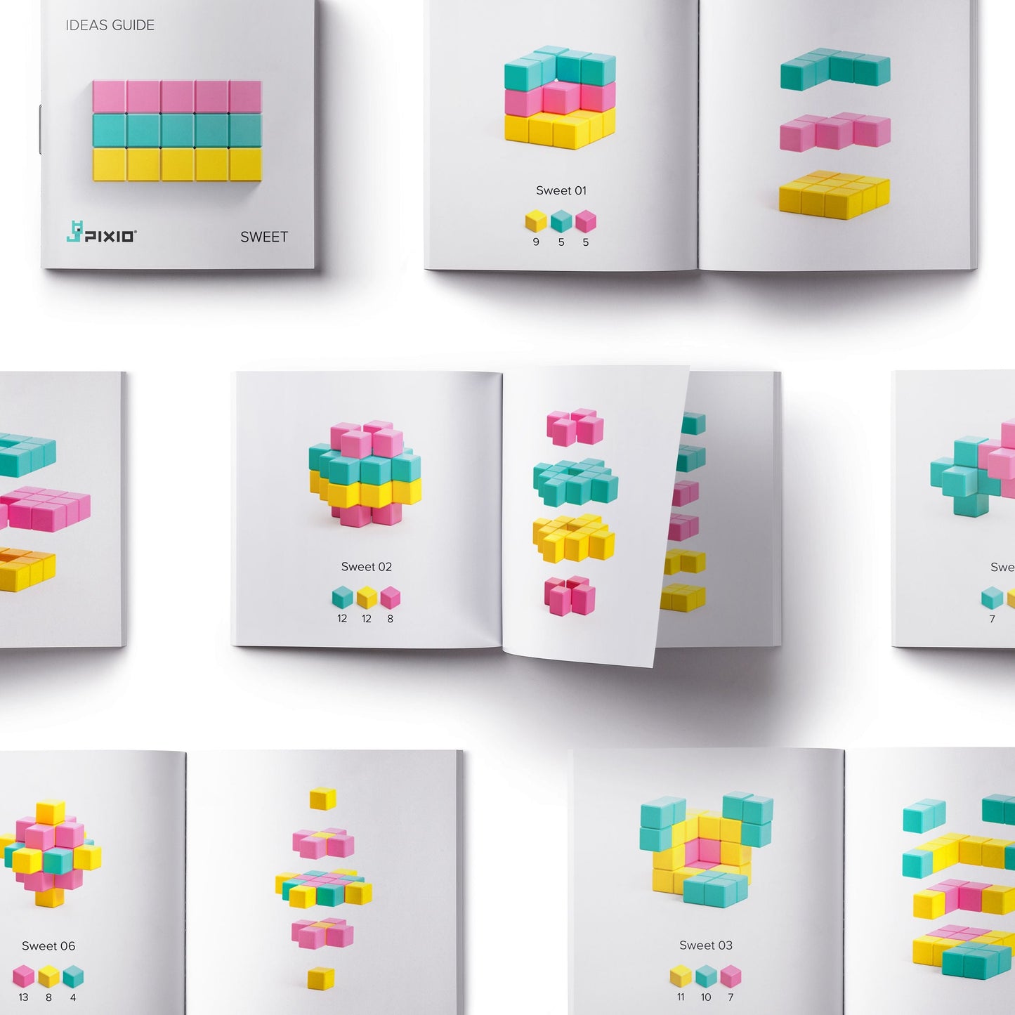 Pixio • Sweet • 60 Magnetische Blokjes