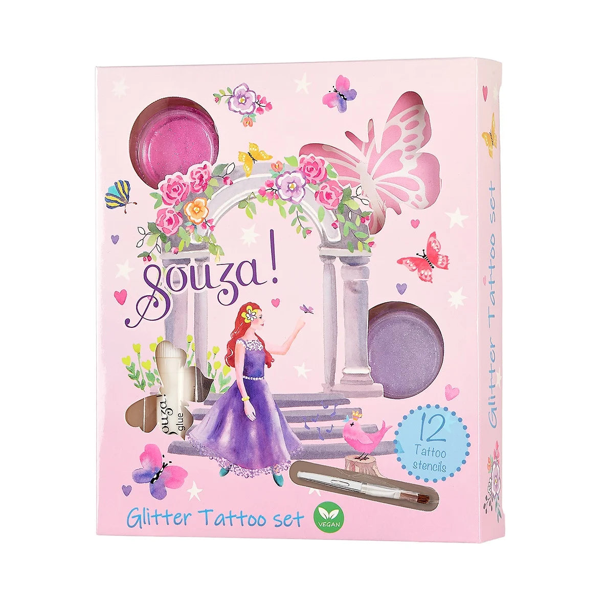 glitter tattoo set souza princess