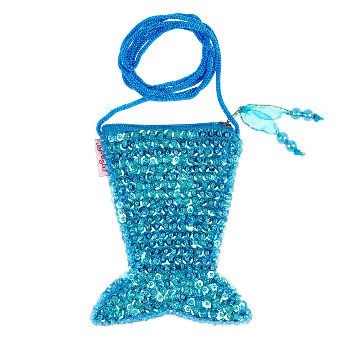 handtas glitter blauw zeemeermin souza