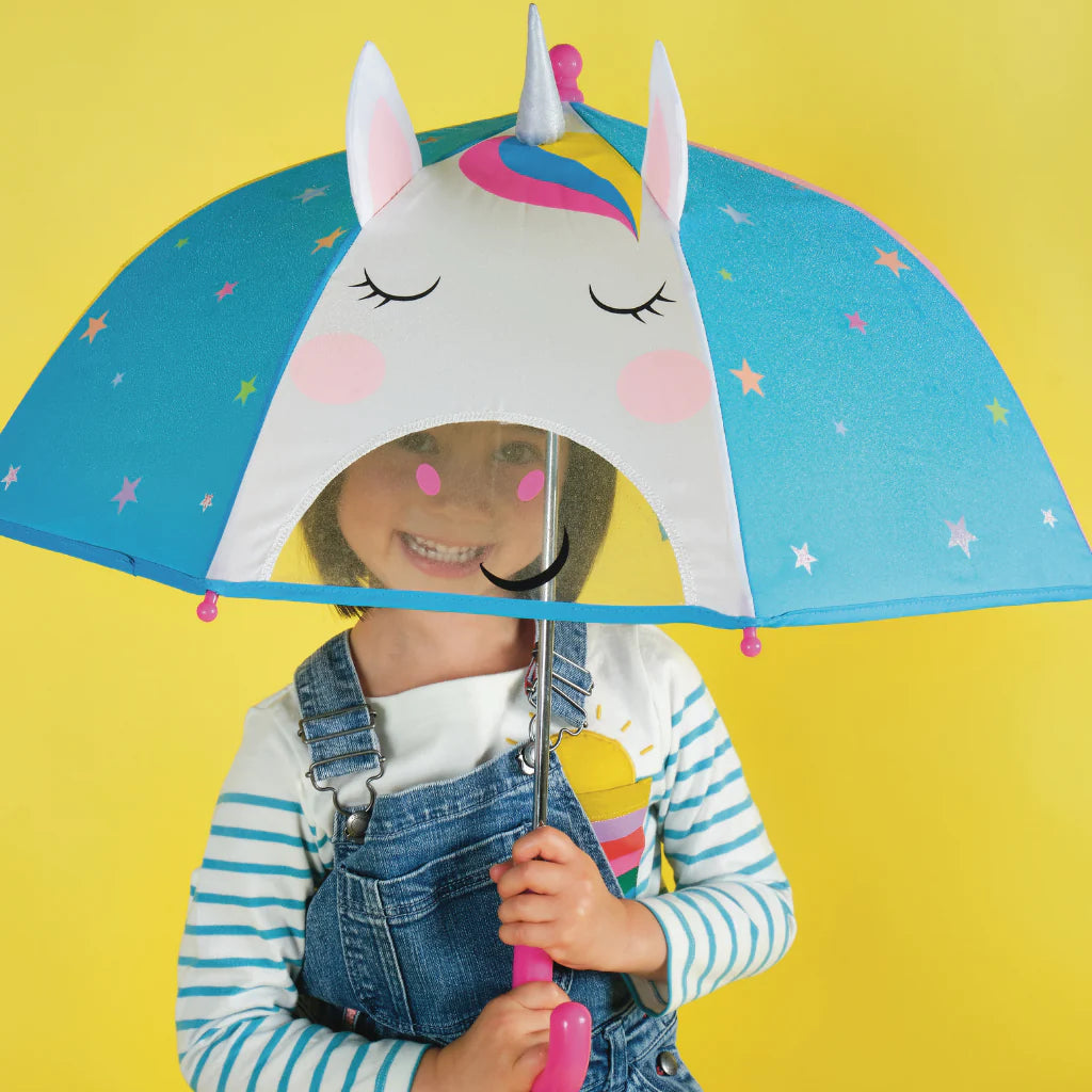 Magische 3D Paraplu • Unicorn (verandert van kleur bij regen)