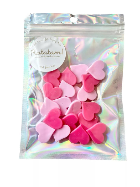 Fietskralen • Hartjes • Roze