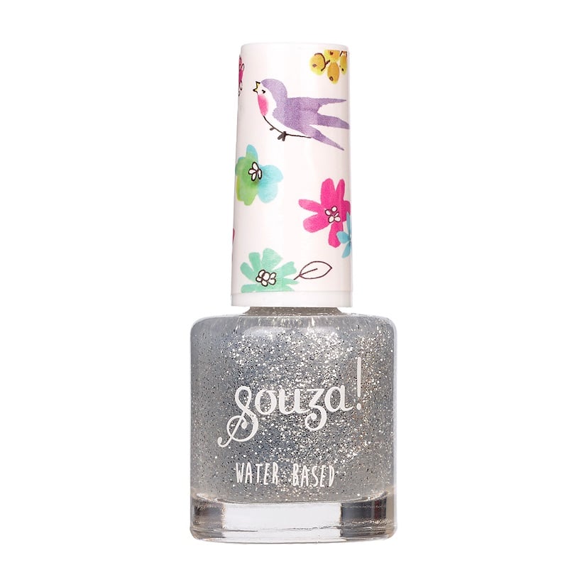 Nagellak Transparant Zilver Glitter