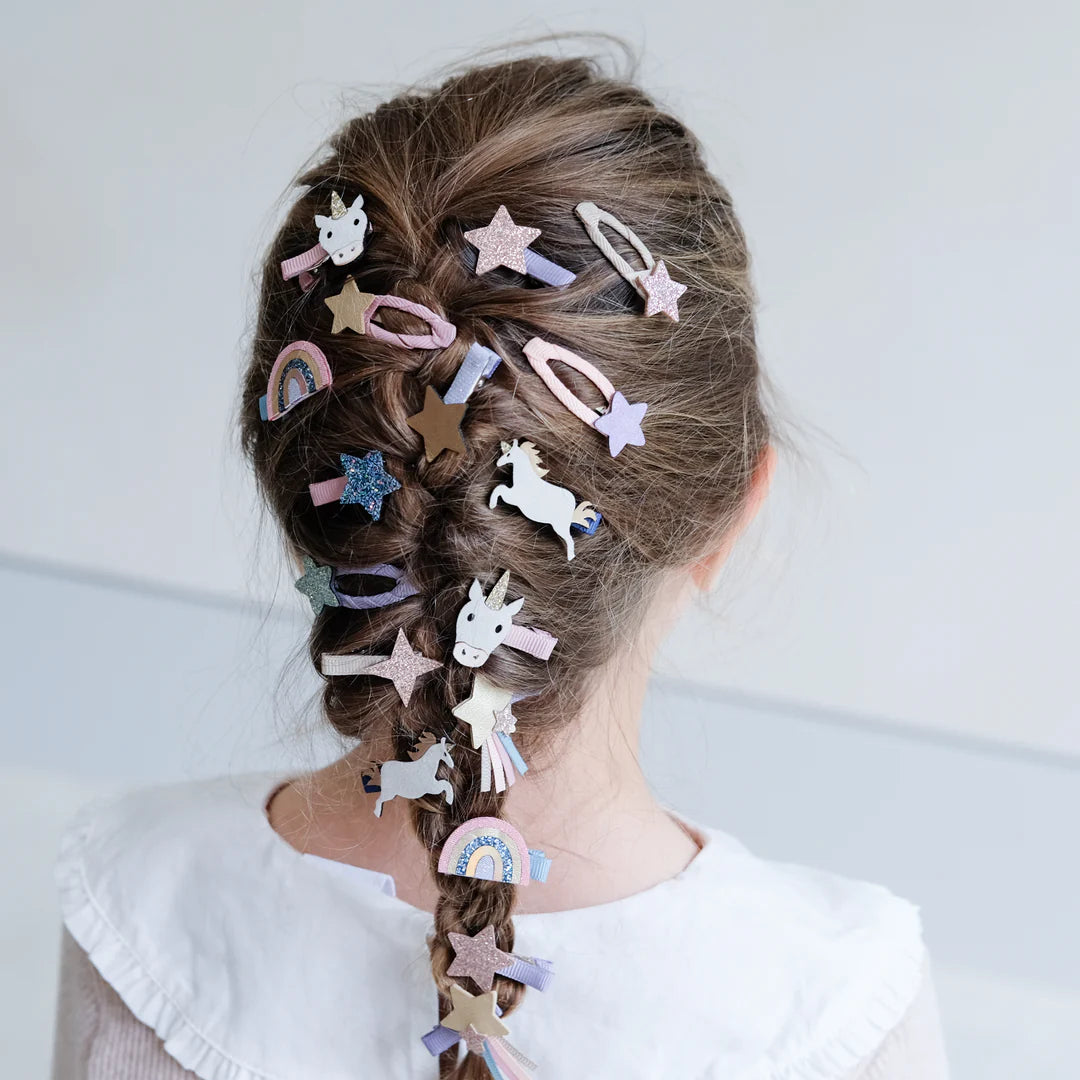 Eenhoorn Haarclips Mini (8 stuks)