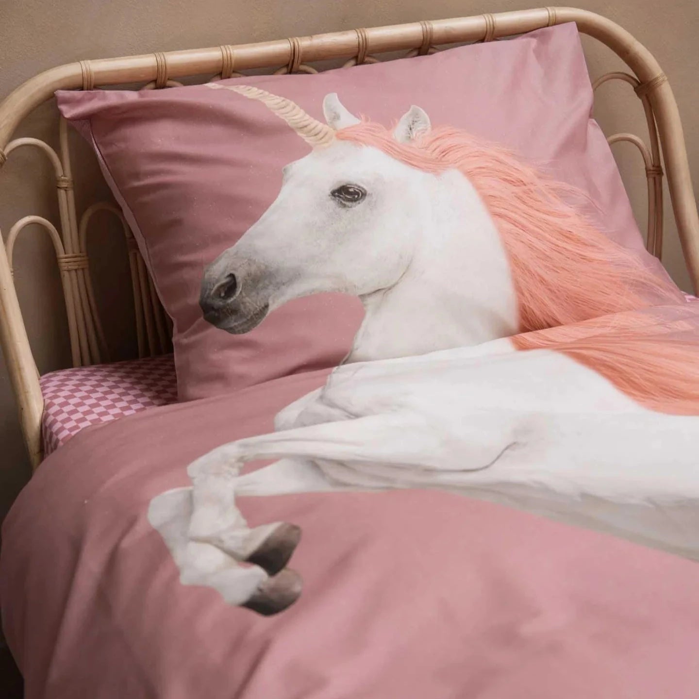 Dekbedovertrek • Unicorn Roze