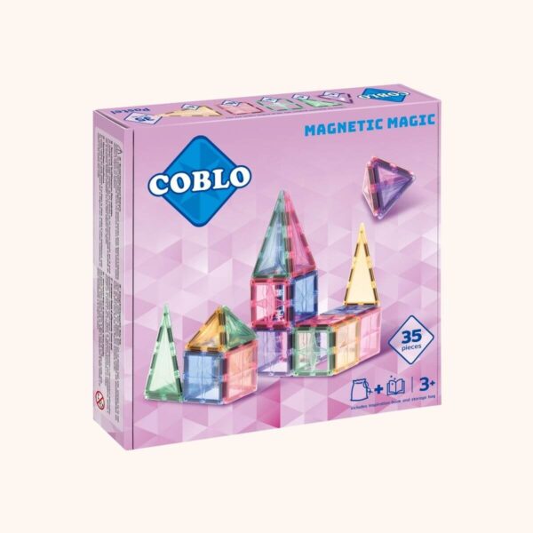 Magnetische Bouwblokken • Pastel • 35 Stuks