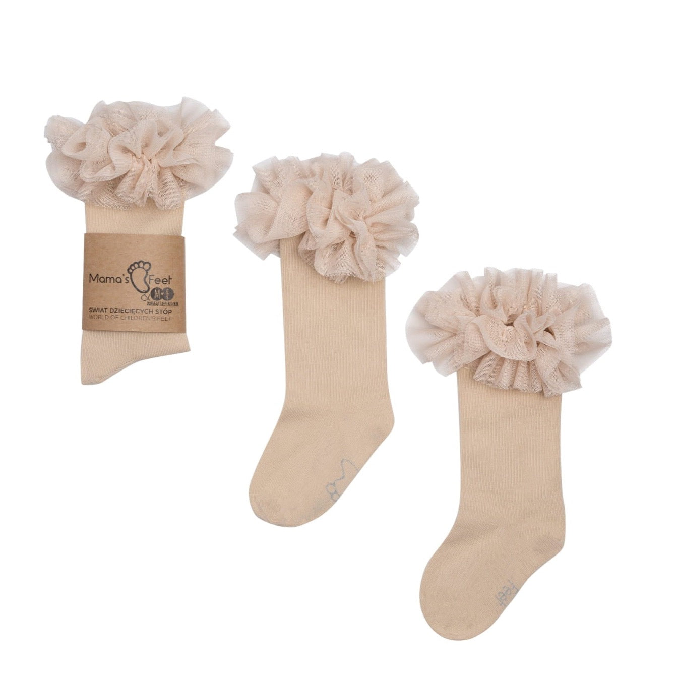 Tutu Kniekousen• Beige • Mama's Feet