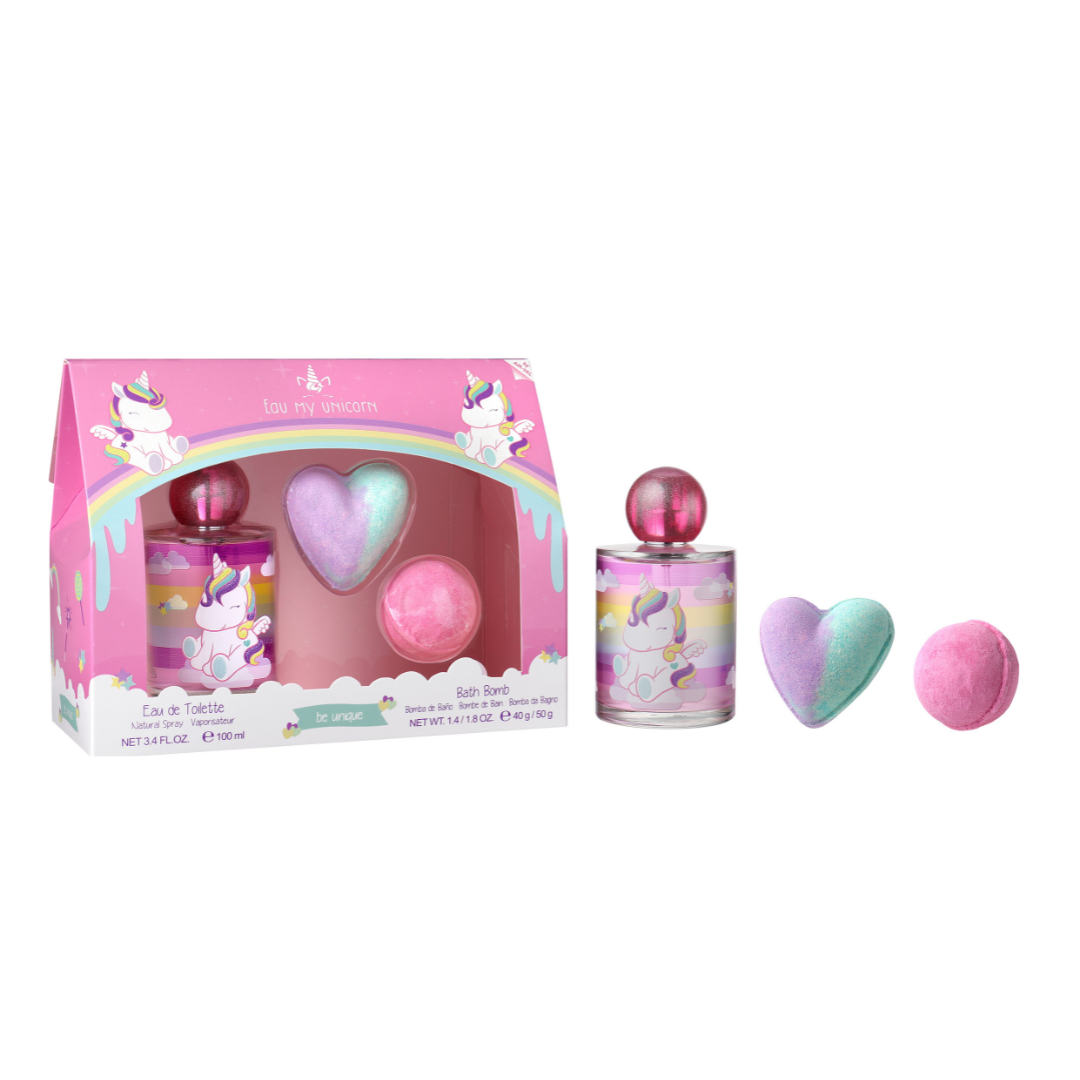 Gift Set • Eau My Unicorn • EDT 100 ml + Bruisballen