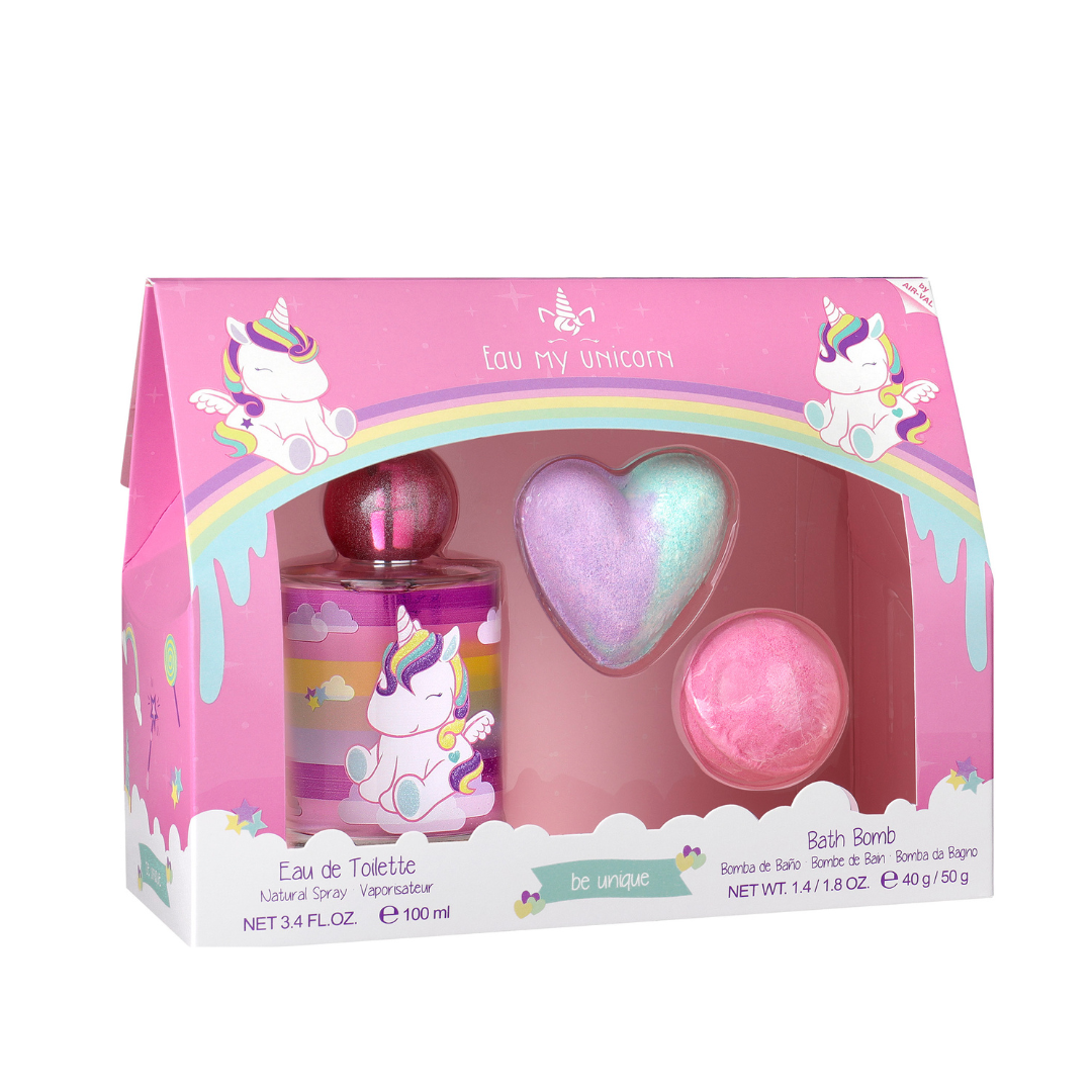 Gift Set • Eau My Unicorn • EDT 100 ml + Bruisballen