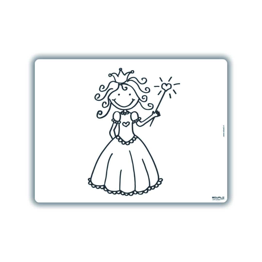 Herkleurbare Placemat • Harten Prinses