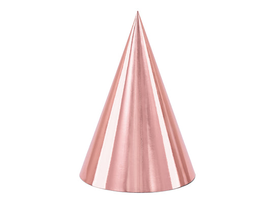 Feesthoedjes • Rosé Goud (6 stuks)