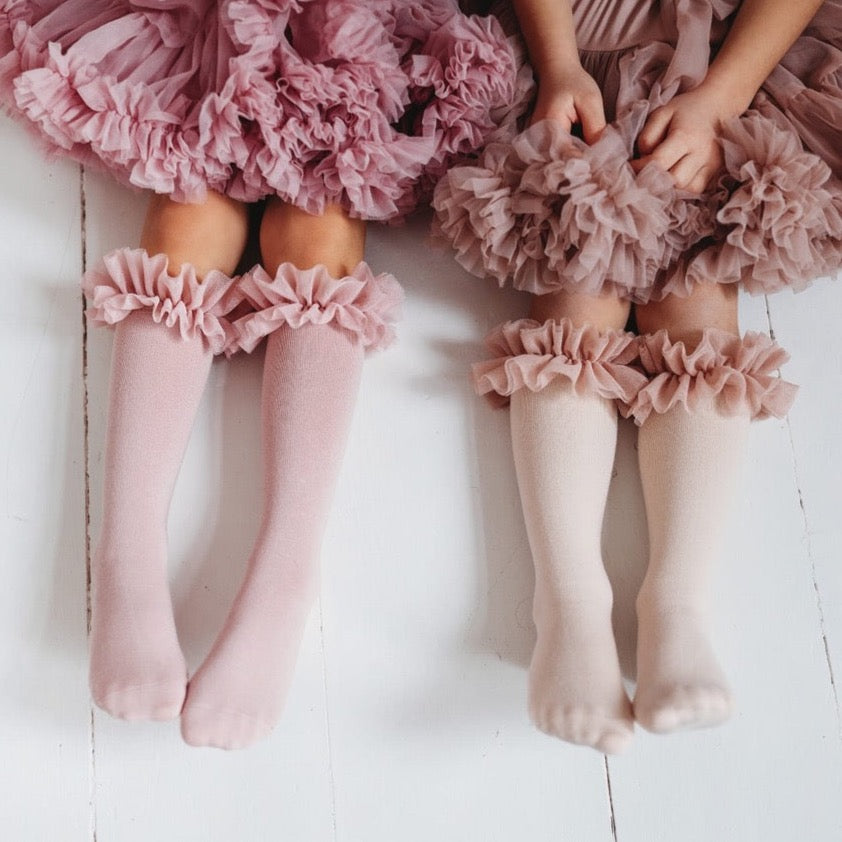 Tutu Kniekousen• Dirty Pink • Mama's Feet