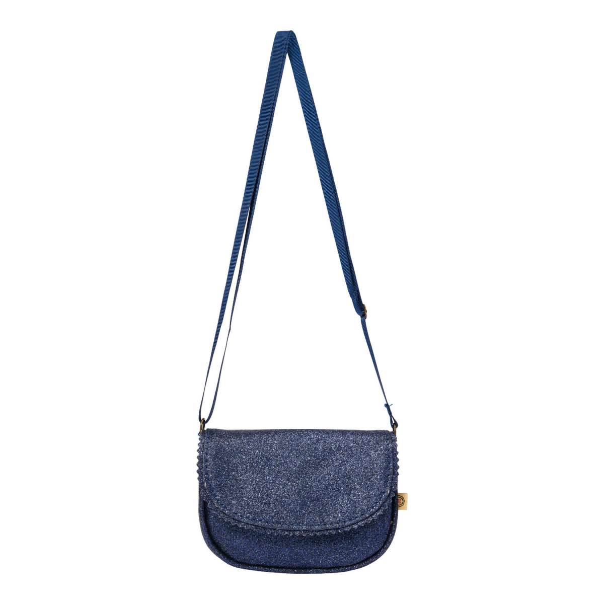 handtas glitter blauw donkerblauw le big
