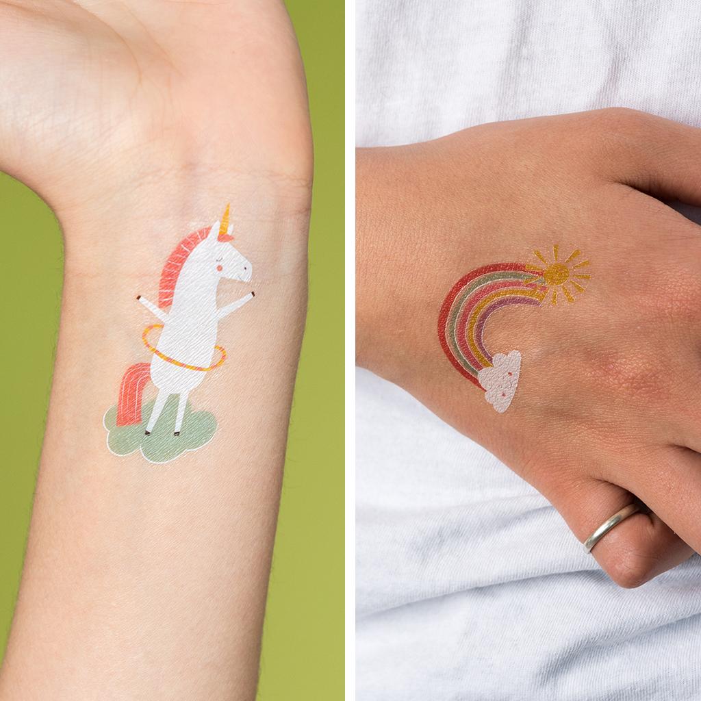 Magical Unicorn • Kindertattoos • 16 Stuks