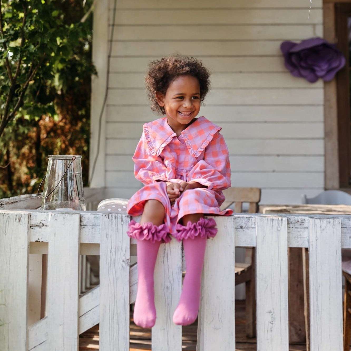 Tutu Kniekousen • Heather Pink • Mama's Feet