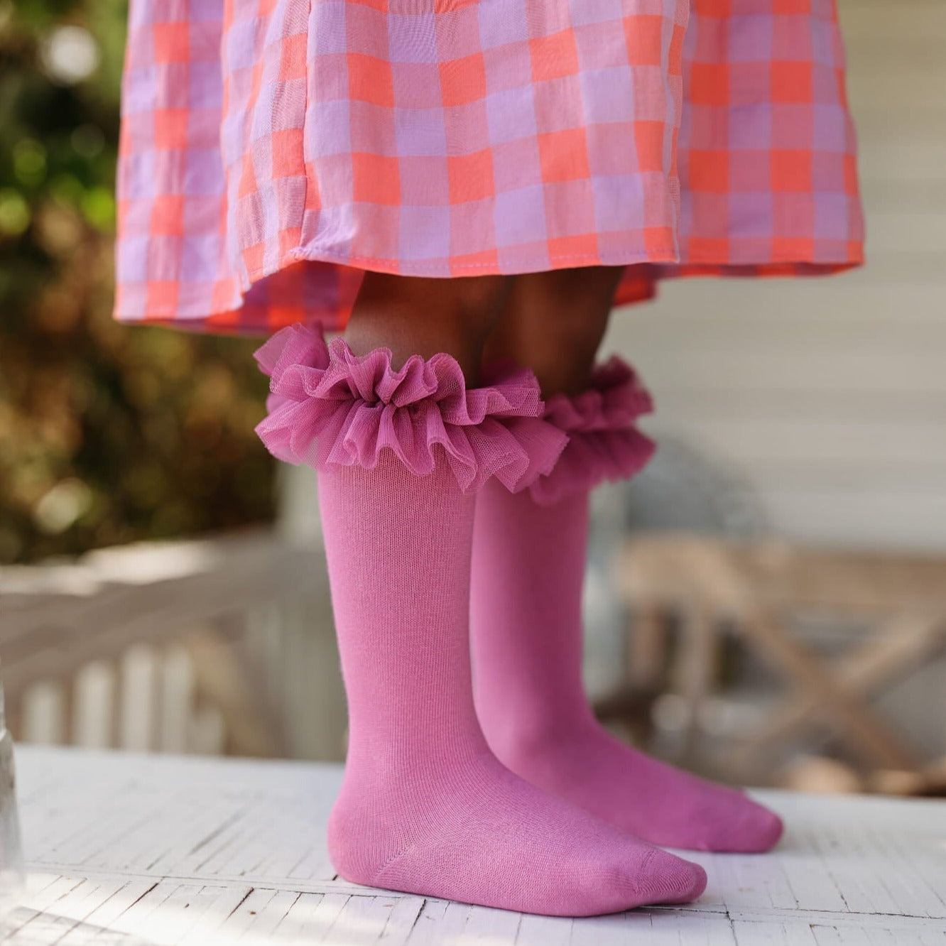 Tutu Kniekousen • Heather Pink • Mama's Feet