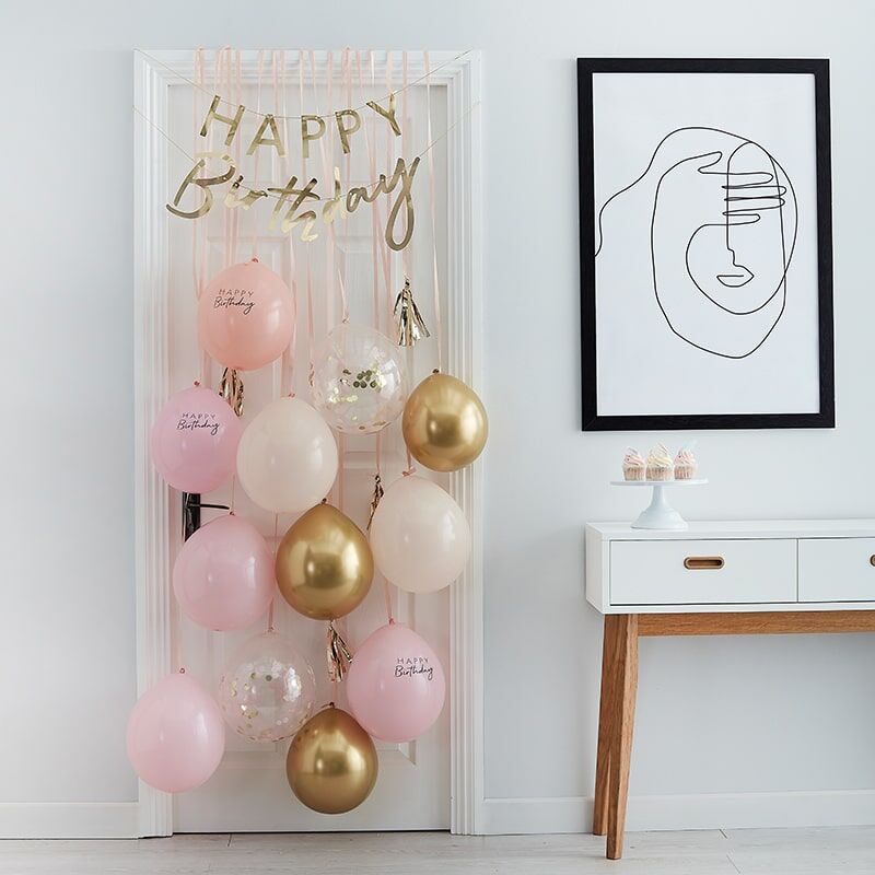 Ballonen Deur Kit • Pink & Gold