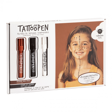 Afbeelding in Gallery-weergave laden, Tattoopen Set • Bruin • Zwart • Wit
